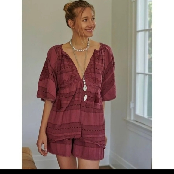 Free People Pants - Free People Sedona Short Set (top and bottom)